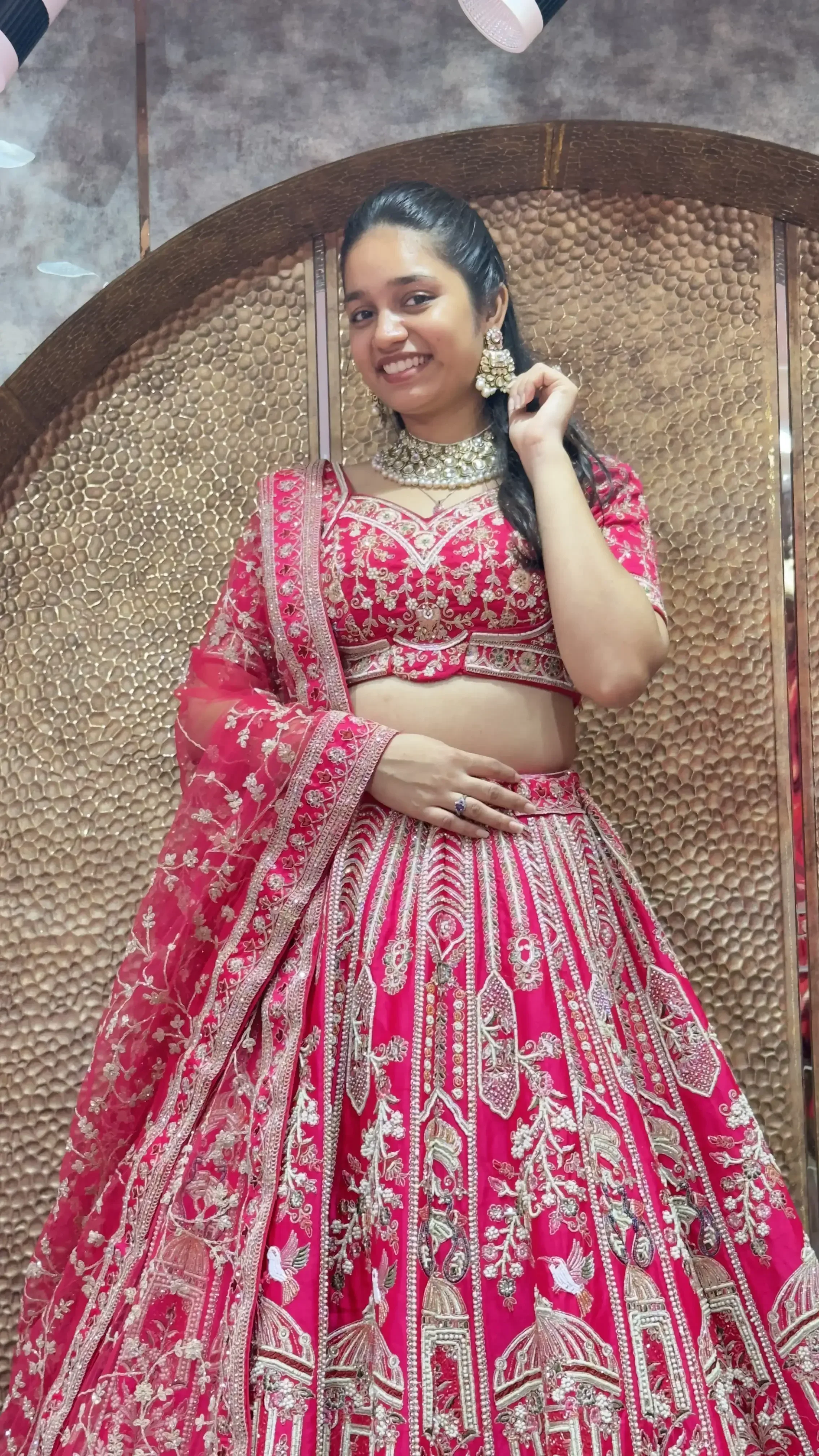Latest Pink Bridal Lehenga